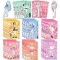 Set of 8 colorful cartoon girl stickers for DIY scrapbooking and laptop decoration - Early Summer Girls