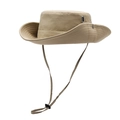 Khaki Outdoor-Sonnenhut mit breiter Krempe und verstellbarer Kordel zum Angeln - Khaki