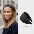 Black Knitted Minimalist Wide Style / 3# Headband - Black