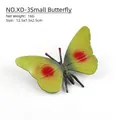 Grünes Schmetterling Insektenmodell mit roten Flecken und 12,5x7,5x2,5 cm Maßen - Kleiner Schmetterling