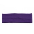 Elastic purple yoga headband for women made of soft sweat-wicking athletic fabric - Width 5cm/Folded Length 20.5cm / Purple