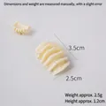 Modello 3D di rotolo di patate al gusto verdure realistico con trama a spirale e misura 3,5 cm - Senza gancio (Con foro)