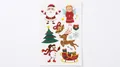 Christmas Gingerbread theme kids tattoo stickers with Santa and Reindeer motifs, style WY-095 - WY-095 Cartoon Set