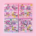 Cartoon Sanrio PET sticker set 100 sheets in a 16.5x16.5cm pink themed gift box - SZ-332 Cute Characters 96 Sheets