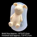 DIY silicone mold for cartoon dog soaps and resin crafts with dimensional size markers - Style 1# Dog / Clear