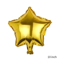 Shiny 10 inch gold star-shaped foil balloon with metallic finish for party decoration - 10 Inch Gold Star