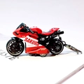Portachiavi modello moto da corsa rosso e bianco con scritte SAKURA e SPEED vivaci - Rosso
