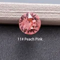 Sparkling peach pink round cut zircon stone #11 for DIY geometric earring making - 6.2MM / Peach Pink (11#)