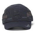 Dark grey quick-dry sports cap with breathable mesh panels and reflective logo - Dark Grey Quick Dry Brand Style (E2)