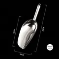 Stainless steel ice scoop with handle, 26cm total length and 217g weight specifications - Large Ice Scoop【Thickened】