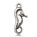 Ciondolo a forma di cavalluccio marino in argento vintage per gioielli fai da te - Cavalluccio marino (9x23mm)