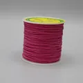 Rose red 0.8mm nylon cord roll for jewelry making on white plastic spool spool - Color 106 Pink