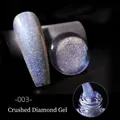 Glitternagellak gel in zilverbruin diamant kleur 003 met een sprankelend effect - Zilverblauw (03)