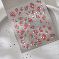 Stickers à ongles litchi en relief avec jolis motifs de fruits d'été pour manucure - Style Litchi(CO-422)