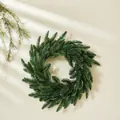 Üppiger grüner künstlicher Kiefernnadelkranz für festliche Weihnachtsdekorationen - 40CM Original Grün Stil