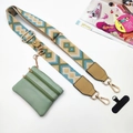 Khaki Green Diamond Strap And Pouch And Phone Patch