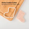 Christmas stocking shaped cookie mold with 6x7.5cm dimensions for fondant and baking - Christmas Sock - Cutter