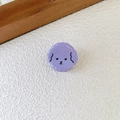 Cute purple puppy mini hair claw clip with glossy resin finish for sweet girl hairstyles - Approx 2.5cm / Creamy Purple