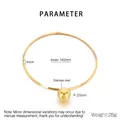 Detail specifications of 18k gold plated choker with 25mm polished stainless steel ball - Gold (KN298476-Z)
