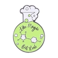 Pin esmaltado de frasco verde con texto Like Magic But Real y estructura química - Like Magic But Real Frasco Verde