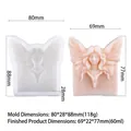 Silikonform in Feenform mit detaillierten Flügeln für Kerzen und Gips-Bastelarbeiten - Schmetterling Engel A GJ-044
