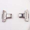 Close-up of dual silver metal watch strap connectors for smartwatches on white background - For Redmi 4/Xiaomi 8 Pro-14mm Interface