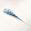 Festive blue glitter berry picks for Christmas tree decoration and floral arrangements - Lake Blue Stem