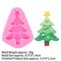 Roze siliconen kerstboom vorm met ster voor chocolade en fondant DIY decoraties - Stijl 1 (B466) / Roze