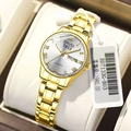 Montre homme en acier doré avec cadran blanc, chiffres romains et affichage de la date - Chiffres Romains Tout Or Cadran Blanc (BD7133G-B03)