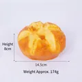 Juguete de croissant realista de PU de rebote lento, 14,5 cm de ancho y 174 g de peso - 14.5cm Pan abierto grande - Rebote lento