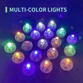 Macro detail of multicolored mini LED lantern lights for ancient style hair accessories - F00 Spare Light Ball - Colorful