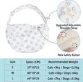Sac à bandoulière pour animaux à motif floral bleu et jaune avec sangle réglable - S / Floral Bleu