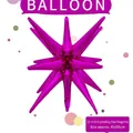 Inflatable rose red 22 inch explosion star foil balloon for party decoration - Rose Red