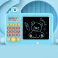 Tablet educativo matematica per bambini a forma di orso con lavagna LCD e tastiera - Allenatore di matematica 2-in-1 + Tavoletta da scrittura / Orsetto blu