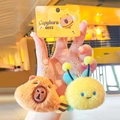 Cute Capybara and bee plush keychain set for backpacks and bag charms - Bee & Capybara Set