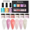 Complete multi-color dipping powder kit with base, activator, and top coat liquid - Solid Color Dipping Powder Set 01 (Suit-01)