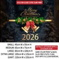 Pegatinas estáticas de campanas navideñas con impresión doble cara en cinco tallas - Tamaño Pequeño【40*50CM】