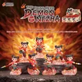 Nezha cartoon action figure mystery box set featuring red flame base and classic accessories - -342 Little Nezha Large / Full Set (6pcs)