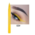 Détail du stylo eye-liner liquide jaune imperméable avec pinceau de précision et couleur - 03# Jaune