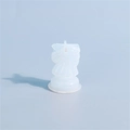 Silikonform in Schachfigur-Springer-Form in Transluzentweiß für DIY-Harz und Kerzen - 3D Springer Form (Leicht)