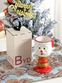 Creative Santa Claus ceramic cup with matching gift box and ribbon for Christmas gifting - Santa Claus Single Cup
