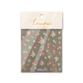 Japanese style retro floral nail art stickers MS222 featuring delicate pink blossom designs - Pink and Green Floral (MS222)