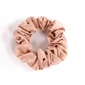 Elegant 19 momme mulberry silk scrunchie in glossy rose gold finish for hair care - 3.5cm/19 Momme / Coral