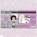 DIY 3D paper house stickers kit for girls fashion design with templates and accessories - Girl Clothing Dress-up Kit