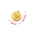 Golden stainless steel Sagittarius zodiac pendant 19.5x16mm for DIY jewelry making - Sagittarius