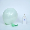 Mint green latex balloon set featuring both inflated and uninflated matte finishes - 12 Inch 2.8g Macaron Green