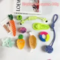 10-piece durable dog cotton rope and plush toy set for teething, weighing 415g - 10-Piece Set 415g