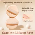 Resilient Rubycell marshmallow puff in teardrop and round shapes for smooth makeup - Cloud Soft Skin-Friendly Cushion Puff (Single)