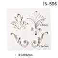 European vintage scroll leaf silicone mold for fondant clay cake decoration 9.5cm - 6# Baroque Leaf / Gray