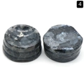 Support en pierre de labradorite naturelle avec éclat bleu pour exposer des boules - Larvikite